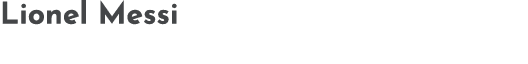 Lionel Messi